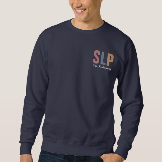 Personalisierter Retro SLP-Sprecher Sweatshirt (Vorderseite)