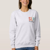 Personalisierter Retro SLP-Sprecher Sweatshirt (Vorderseite)