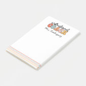 Personalisierter Retro-Trainer Post-it Klebezettel (angewinkelt)