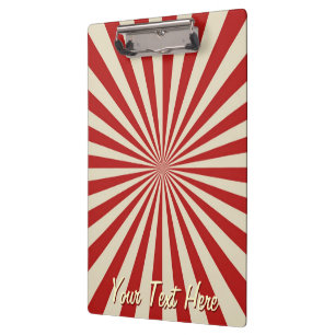 Personalisierter Retro-Vintage-Popcorn-Klassischer Klemmbrett