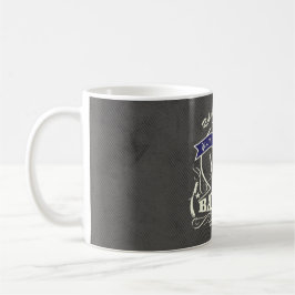 Personalisierter Retro Vintager Barber Stylist Gra Kaffeetasse