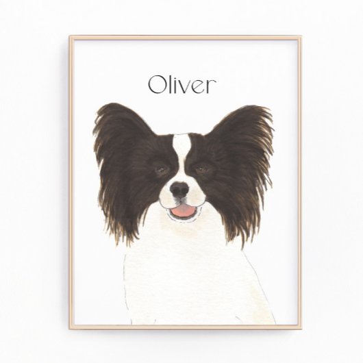 Personalisierter, reversibler Schwarz-Weiß-Papille Fotodruck