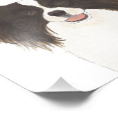 Personalisierter, reversibler Schwarz-Weiß-Papille Fotodruck (Ecke)