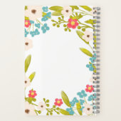 Personalisierter Rezeptorant, Blumenrezeptorbuch Notizblock (Rückseite)