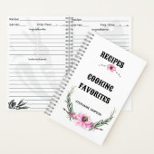 Personalisierter Rezeptorist, modernes Rezept Buch (Innen)