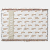 Personalisierter Rhodesian Ridgeback Decke (Vorderseite)