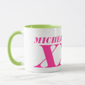 Personalisierter Riesenjumbo XL große Kaffee-Tasse Tasse (Links)