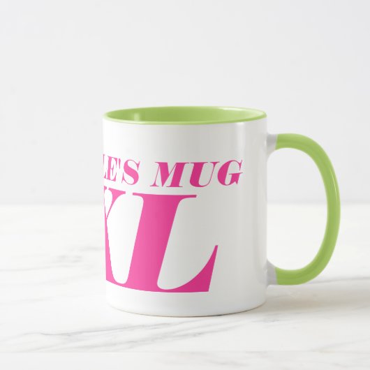 Personalisierter Riesenjumbo XL große Kaffee-Tasse Tasse (Rechts)