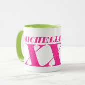 Personalisierter Riesenjumbo XL große Kaffee-Tasse Tasse (Vorderseite Links)