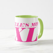 Personalisierter Riesenjumbo XL große Kaffee-Tasse Tasse (VorderseiteRechts)