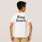 Personalisierter Ring Bearer Geschenk Individuelle T-Shirt (Schwarz voll)