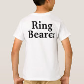 Personalisierter Ring Bearer Geschenk Individuelle T-Shirt (Rückseite)