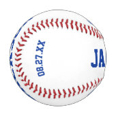 Personalisierter Ring Bearer Vorschlag Ring Bear G Baseball (Vorderseite Links)