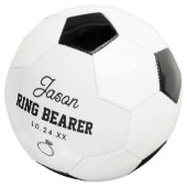 Personalisierter Ring Security Ring Bearer Geschen Fußball (Dreiviertel)