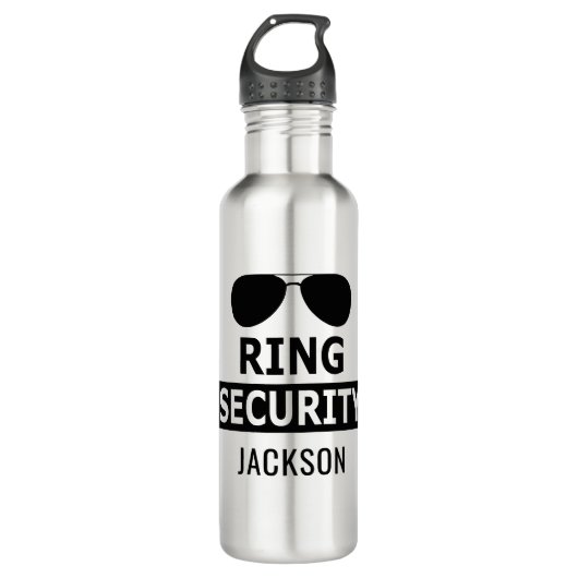 Personalisierter Ring-Sicherheitsring Edelstahlflasche (Vorderseite)