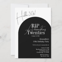 Personalisierter RIP 20er Hallo 30er 30. Geburtsta