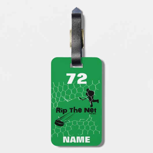 Personalisierter Rip das Gepäckanhänger (Rückseite vertikal)