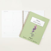 Personalisierter Rittersporn-Blumen-Geburtsmonats- Planer (Anzeige)