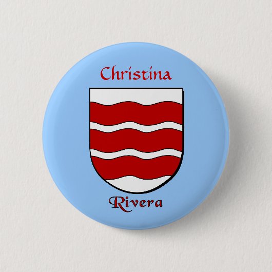 Personalisierter Rivera Historischer Schild Button (Vorderseite)