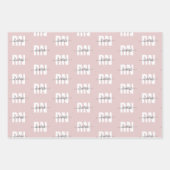 Personalisierter RN-Abschluss Chic Geschenkpapier Set (Vorderseite 2)