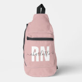 Personalisierter RN-Abschluss Crossbody Bag (Vorderseite)