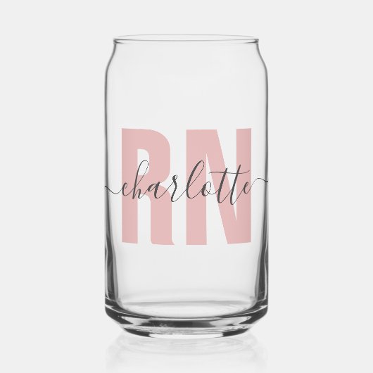Personalisierter RN-Abschluss Dosenglas (Vorderseite)