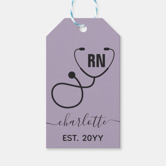 Personalisierter RN-Abschluss Geschenkanhänger (Vorderseite)