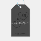 Personalisierter RN-Abschluss Geschenkanhänger (Vorderseite)