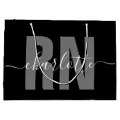 Personalisierter RN-Abschluss Große Geschenktüte (Rückseite)