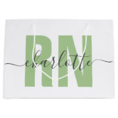 Personalisierter RN-Abschluss Große Geschenktüte (Vorderseite)