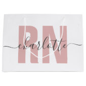 Personalisierter RN-Abschluss Große Geschenktüte (Vorderseite)