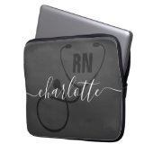 Personalisierter RN-Abschluss Laptopschutzhülle (Vorderseite Links)