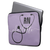 Personalisierter RN-Abschluss Laptopschutzhülle (Vorderseite Links)