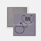 Personalisierter RN-Abschluss Magnet (Vorderseite/Rückseite)