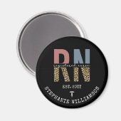 Personalisierter RN-Abschluss Magnet (Vorderseite/Rückseite)