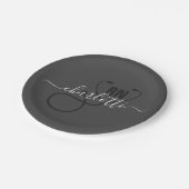 Personalisierter RN-Abschluss Pappteller (Schrägansicht)