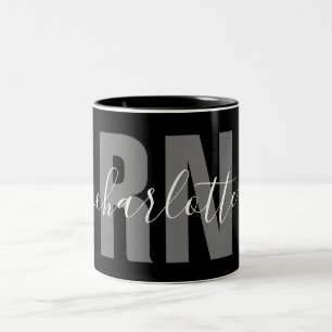 Personalisierter RN-Abschluss Zweifarbige Tasse