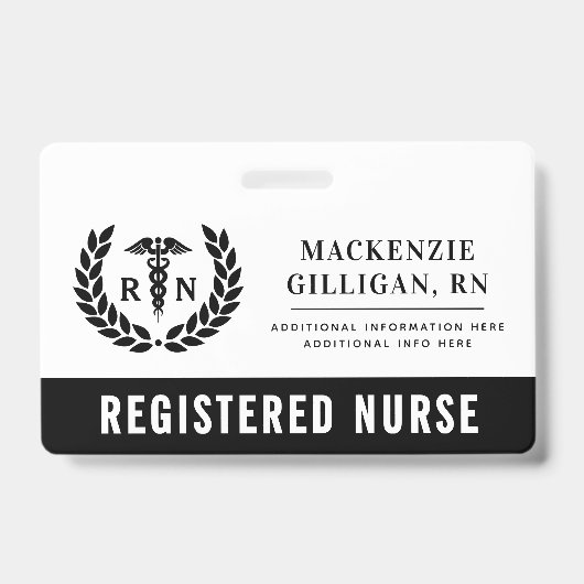 Personalisierter RN Nursing School Abschluss Elega Ausweis (Vorderseite)