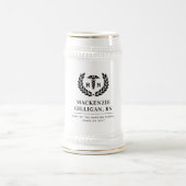 Personalisierter RN Nursing School Abschluss Elega Bierglas (Mittel)