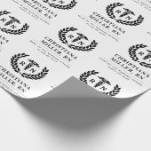 Personalisierter RN Nursing School Abschluss Elega Geschenkpapier (Ecke)