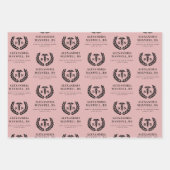 Personalisierter RN Nursing School Abschluss Elega Geschenkpapier Set (Vorderseite 3)