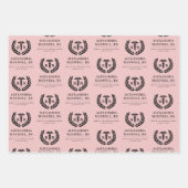 Personalisierter RN Nursing School Abschluss Elega Geschenkpapier Set (Vorderseite 2)