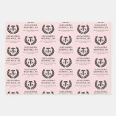 Personalisierter RN Nursing School Abschluss Elega Geschenkpapier Set (Vorderseite)