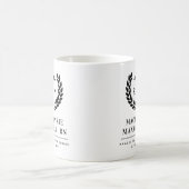Personalisierter RN Nursing School Abschluss Elega Kaffeetasse (Mittel)