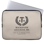 Personalisierter RN Nursing School Abschluss Elega Laptopschutzhülle (Vorderseite)