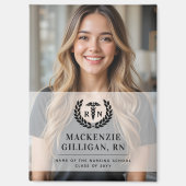 Personalisierter RN Nursing School Abschluss Elega Magnet (Vorderseite)