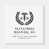 Personalisierter RN Nursing School Abschluss Elega Magnet (Vorne)