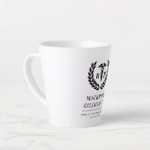 Personalisierter RN Nursing School Abschluss Elega Milchtasse (Linke Ecke)