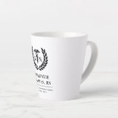 Personalisierter RN Nursing School Abschluss Elega Milchtasse (Rechte Ecke)
