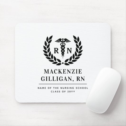 Personalisierter RN Nursing School Abschluss Elega Mousepad (Mit Mouse)